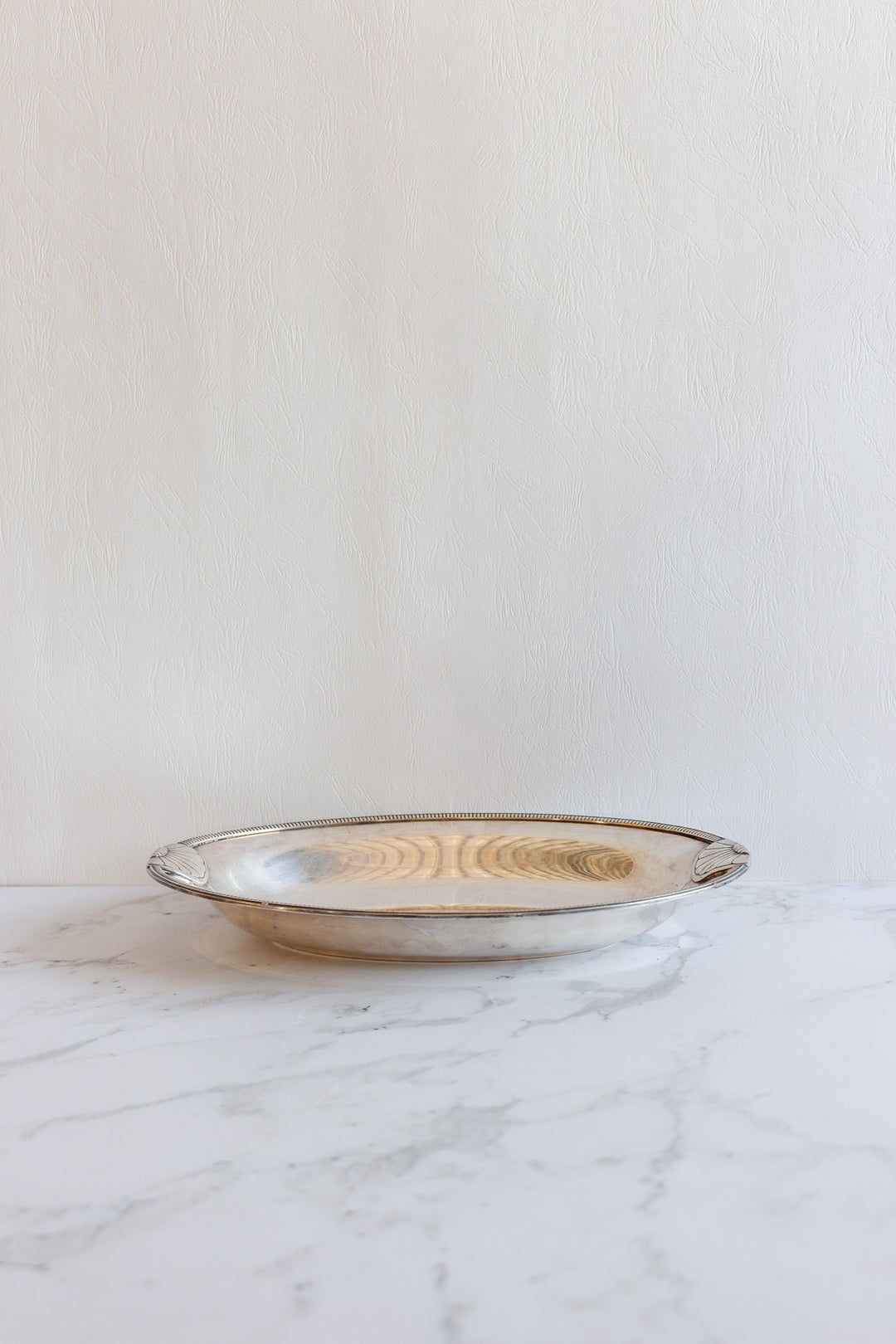 antique french art deco silver plate serving tray