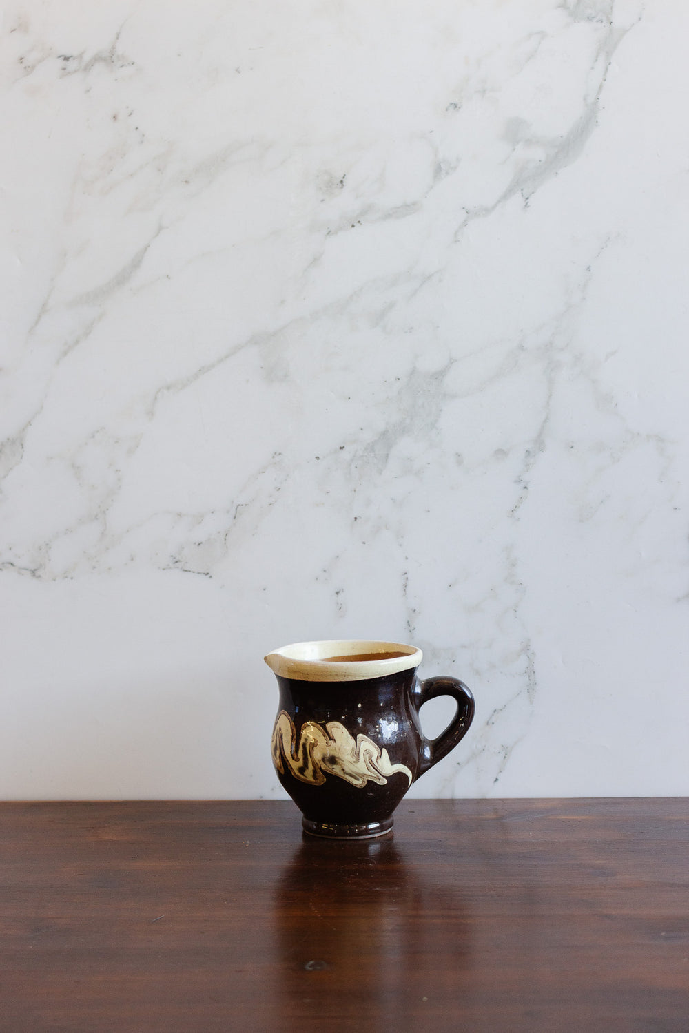 antique french dieulefit petit pitcher