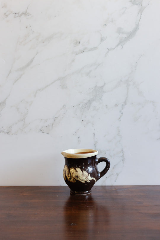 antique french dieulefit petit pitcher