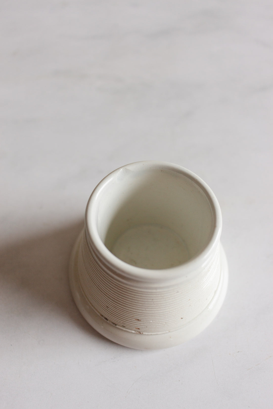 antique French porcelain match strike