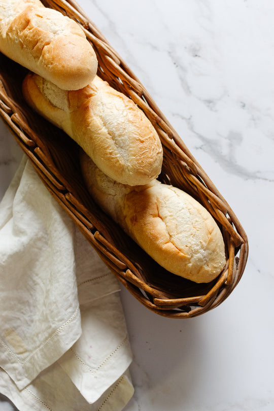 vintage French baguette basket