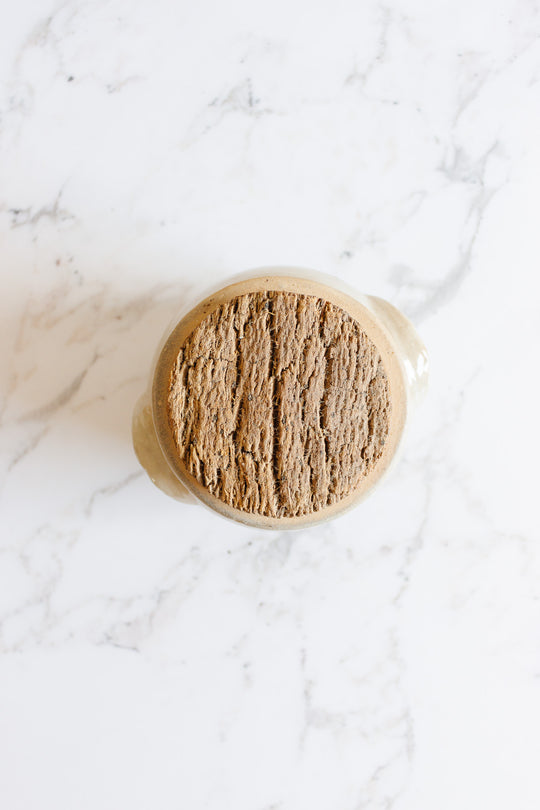 Antique french stoneware confit pot