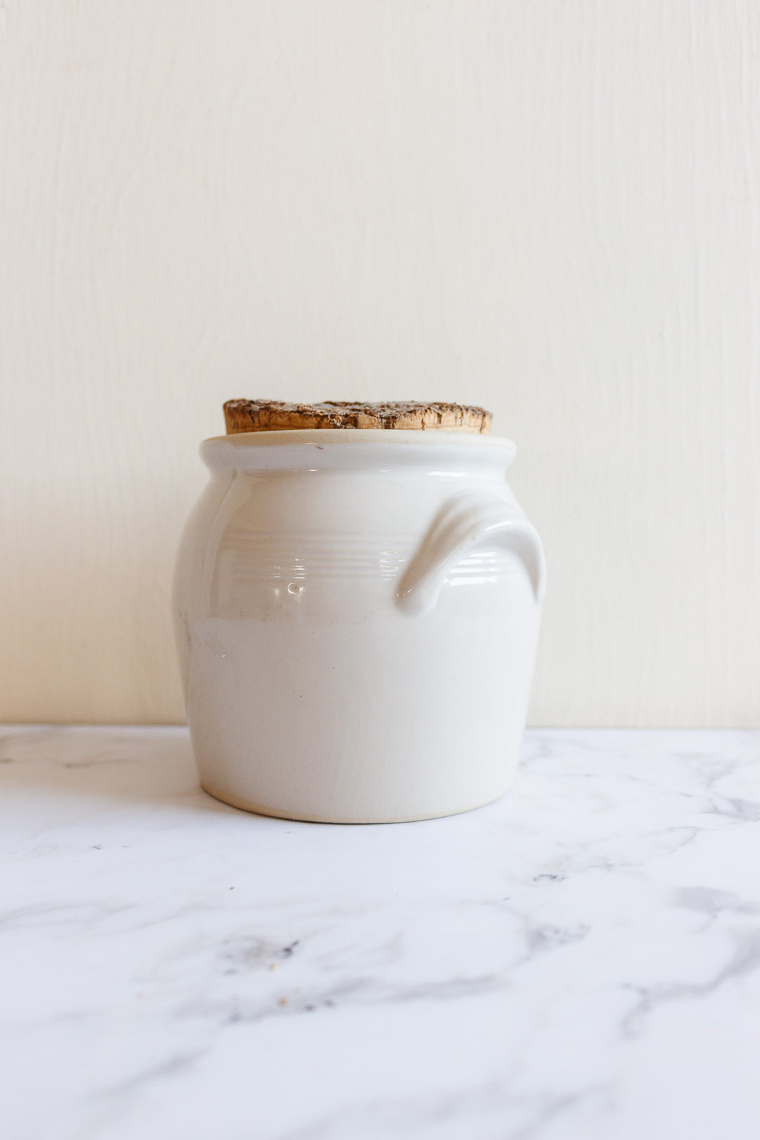 Antique french stoneware confit pot