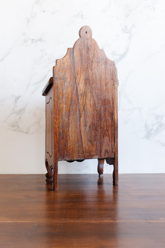 rare 1890s french louis xv style walnut salt box