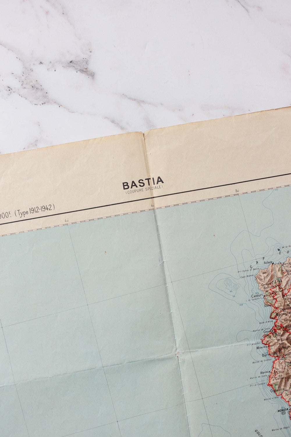 1946 french Bastia map