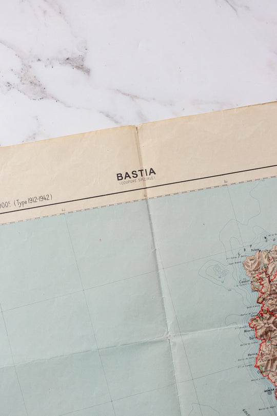 1946 french Bastia map