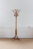 midcentury french bamboo coat rack in the style of Franco Albini