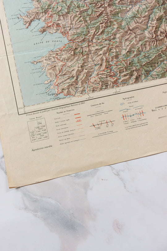 1946 french Bastia map