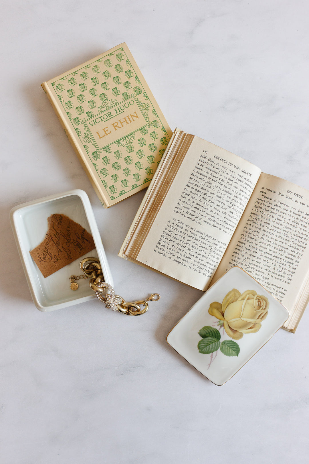 midcentury German porcelain trinket box