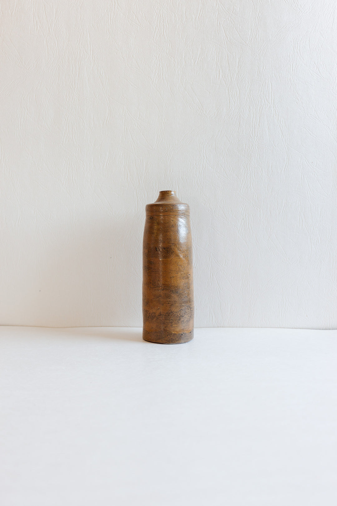 vintage English tall stoneware bottle