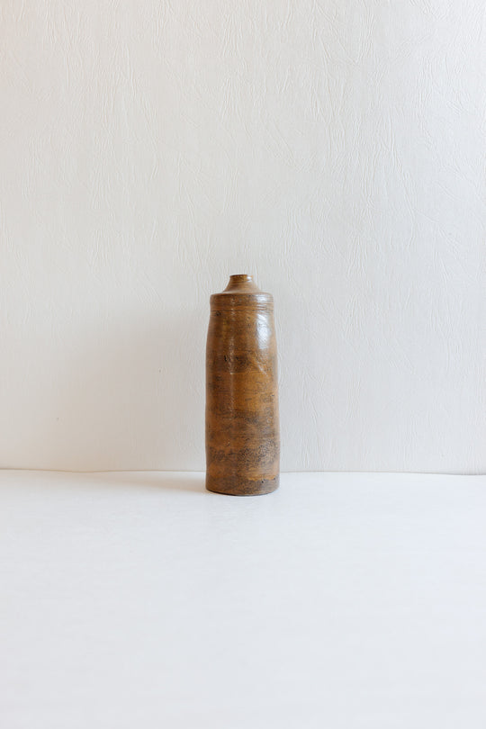 vintage English tall stoneware bottle