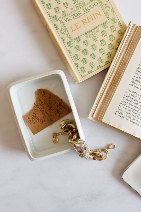 midcentury German porcelain trinket box
