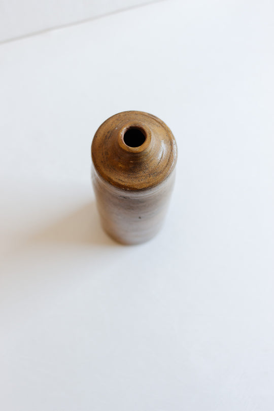 vintage English tall stoneware bottle