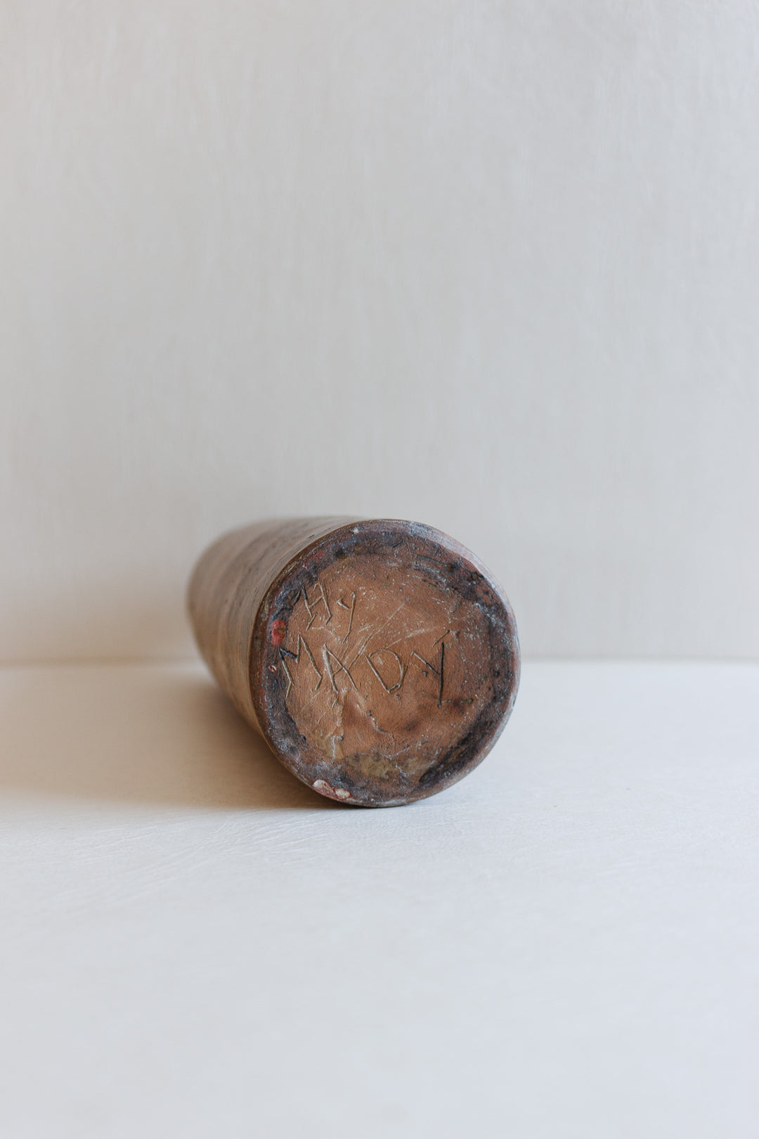 vintage English tall stoneware bottle
