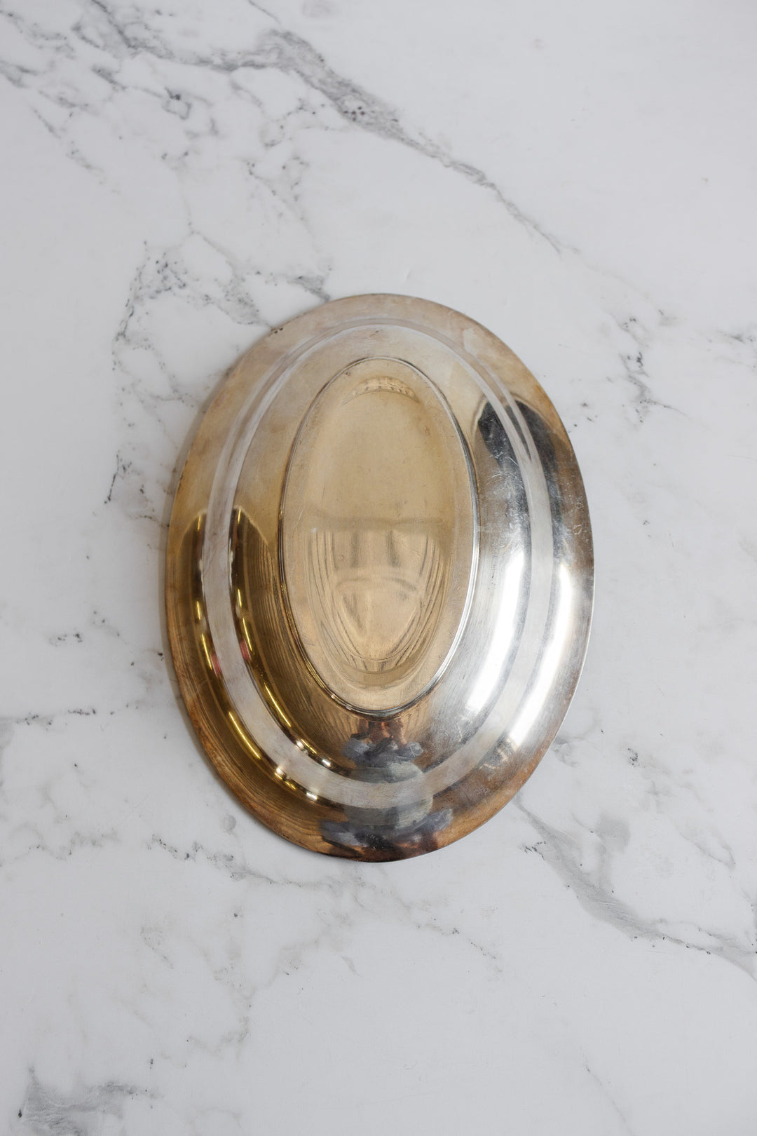 antique french art deco silver plate serving tray