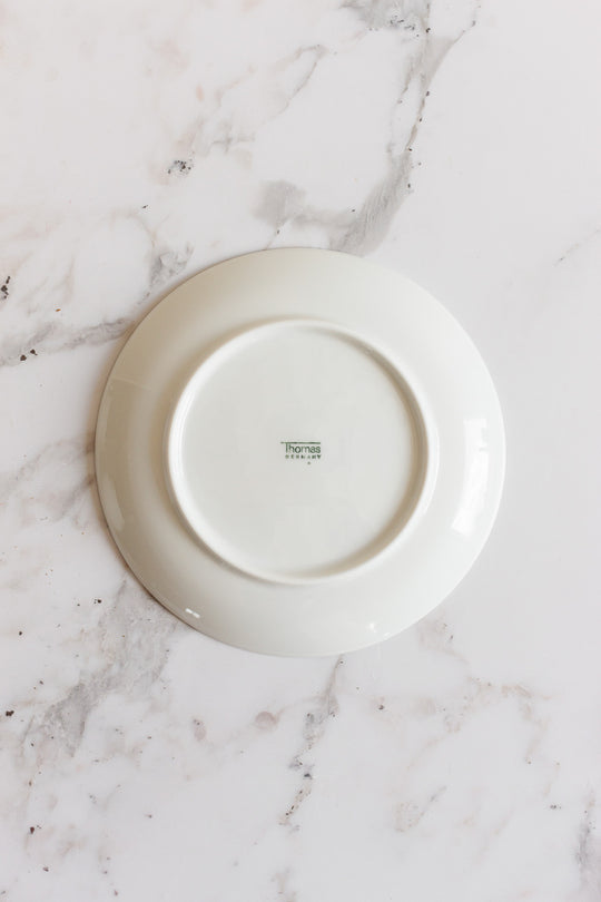 vintage Thomas Germany platinum rim dishes, collection of 12