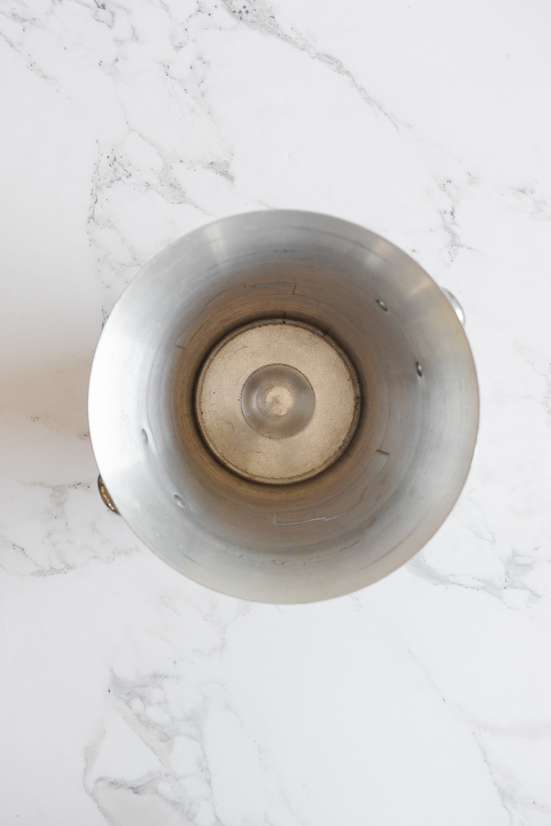 vintage french aluminum "pommery" champagne bucket