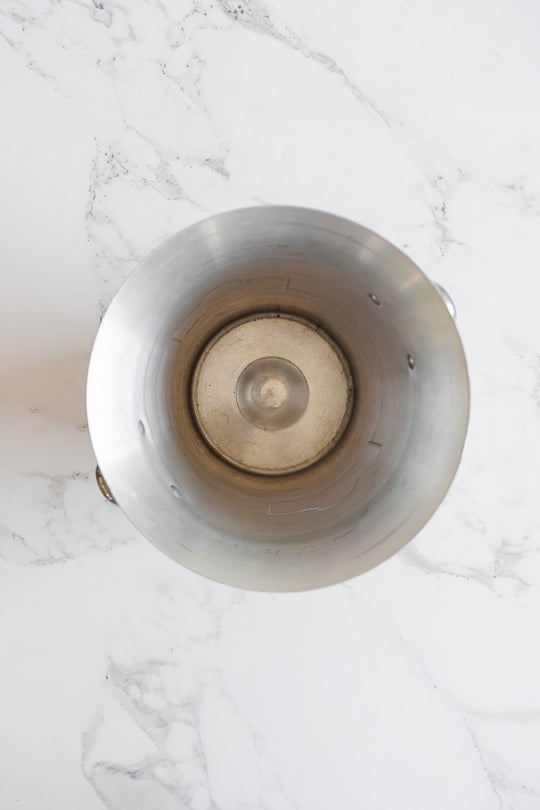 vintage french aluminum "pommery" champagne bucket