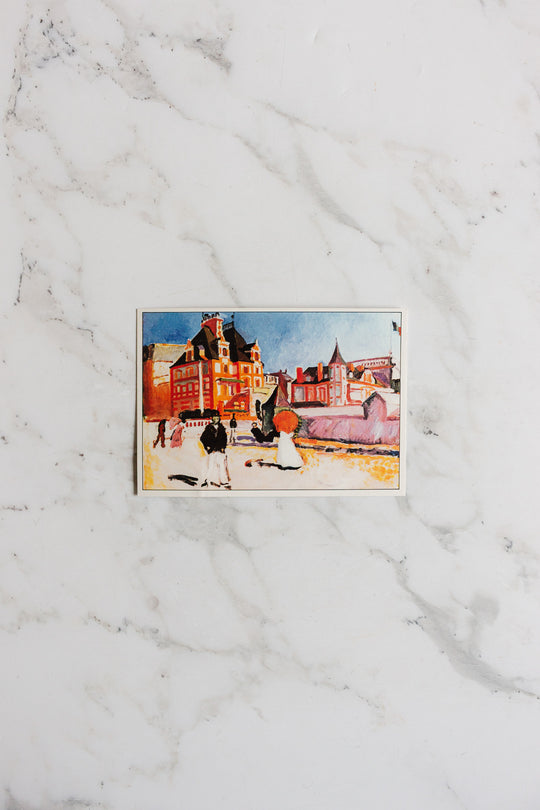 set of vintage french art postcards