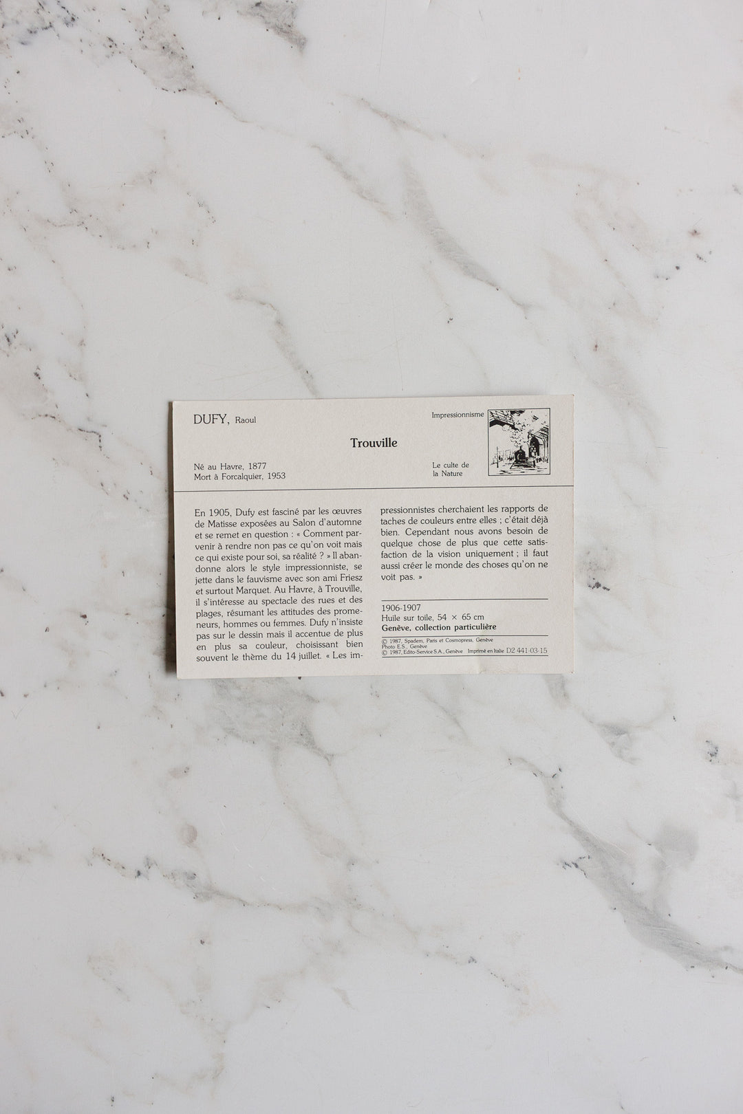 set of vintage french art postcards