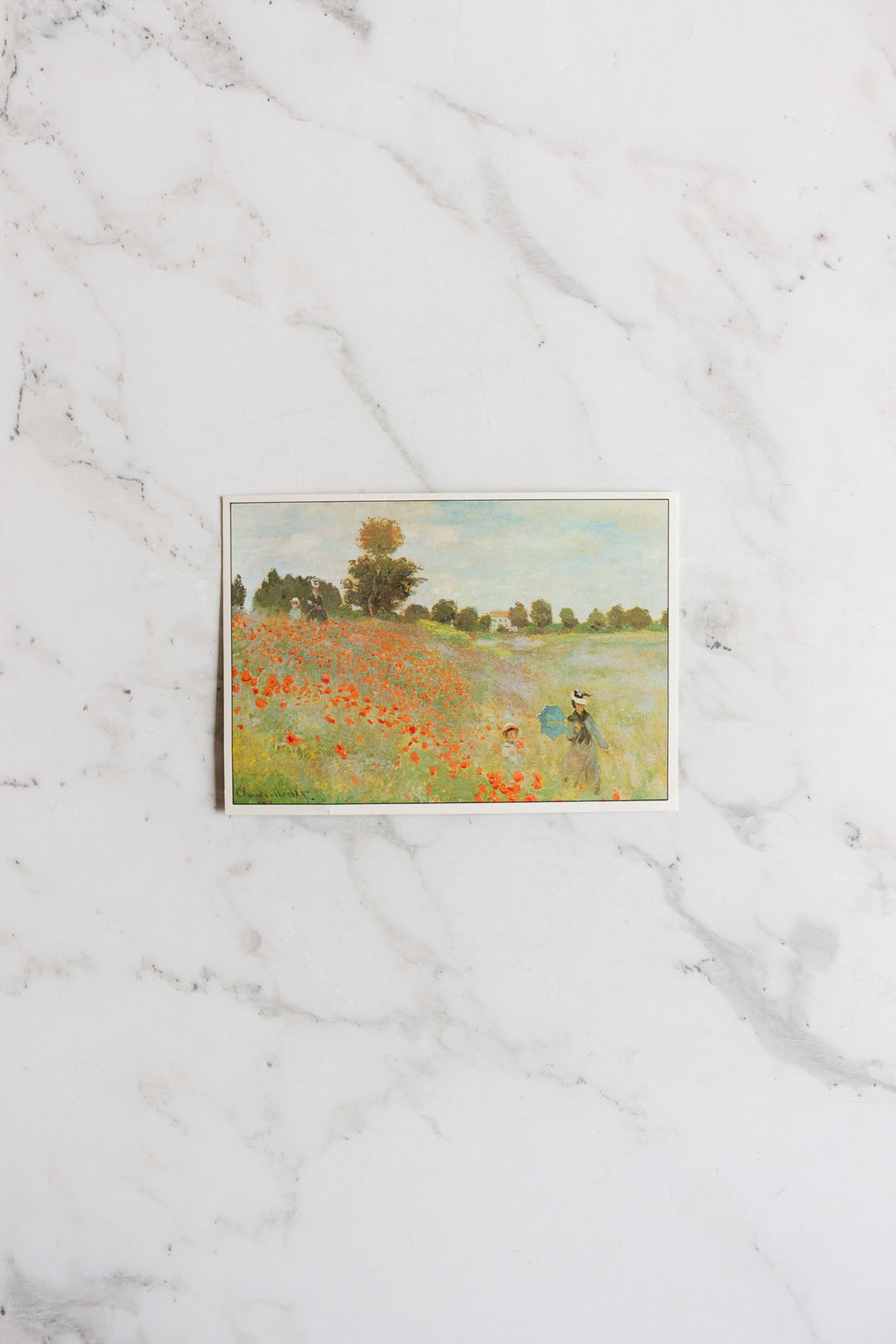 set of vintage french art postcards