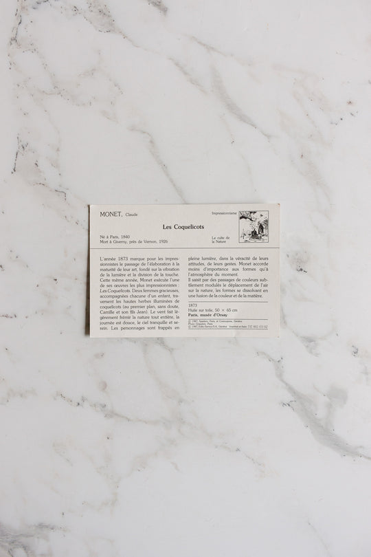 set of vintage french art postcards