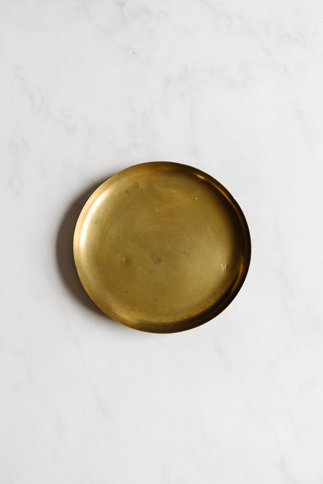 turn of the century French brass scale tray