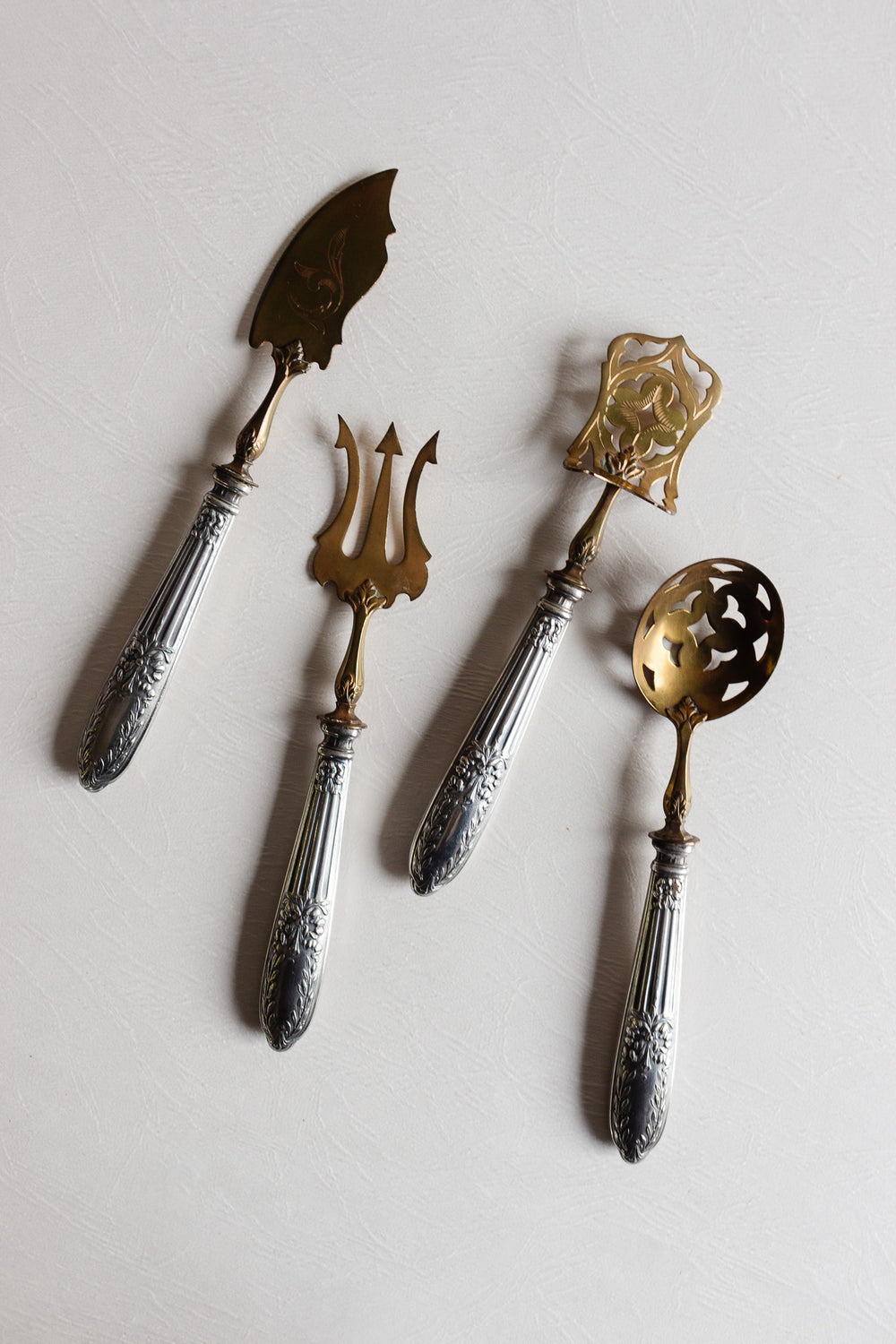 19th century french coutelier orfèvre serving set