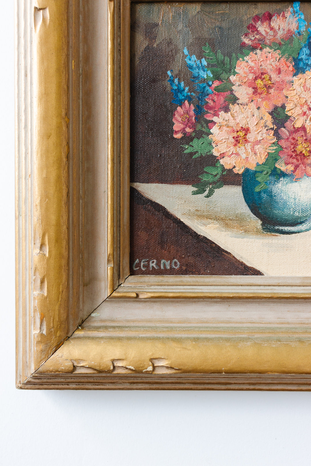 le bouquet aux reflets bleus