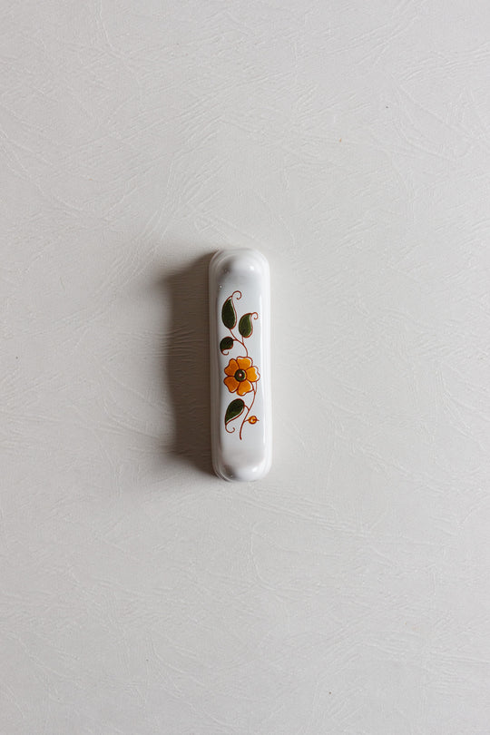 vintage french moustiers hand painted knife rests