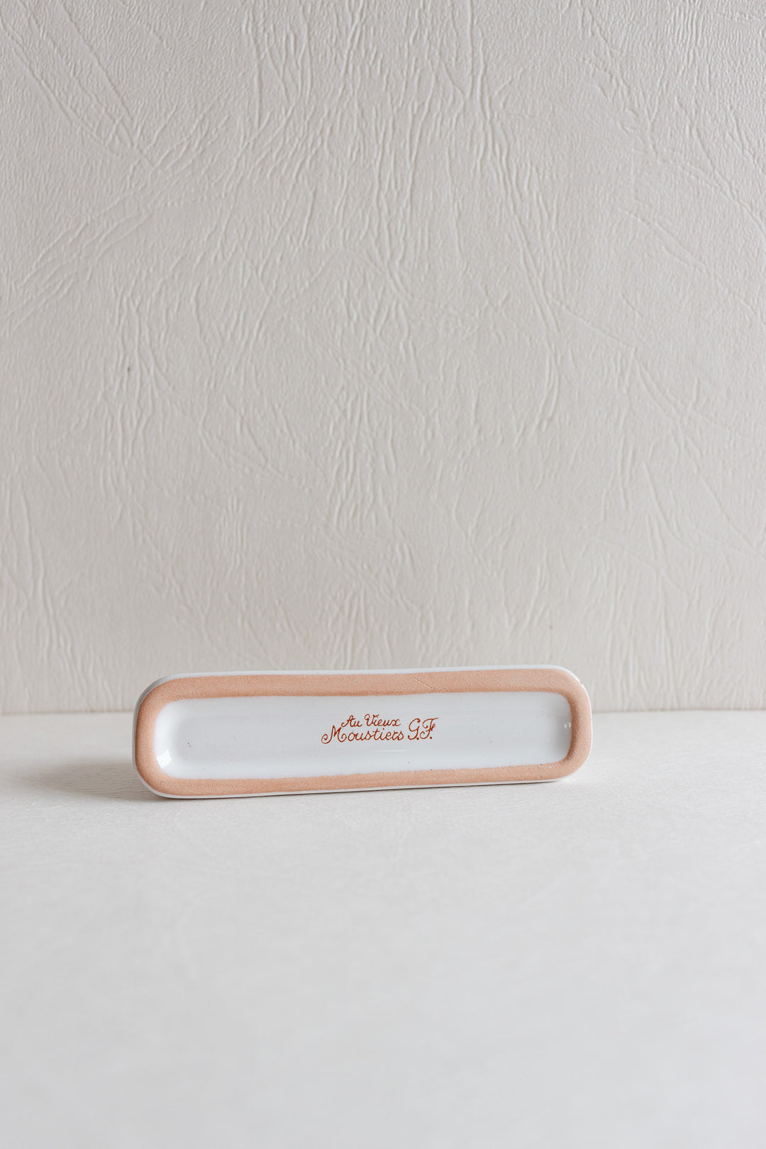 vintage french moustiers hand painted knife rests