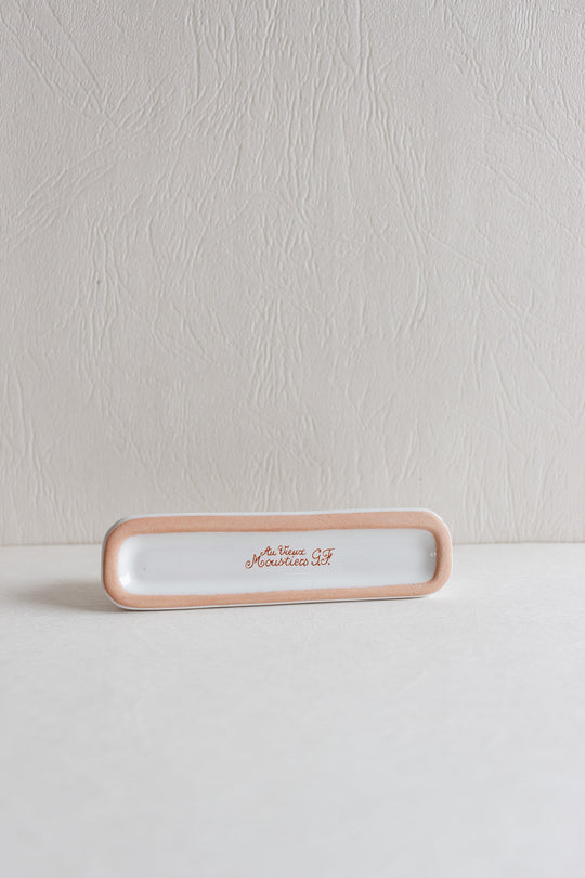 vintage french moustiers hand painted knife rests