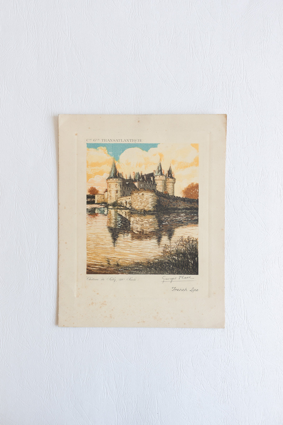 1930s french line menus, set of 4