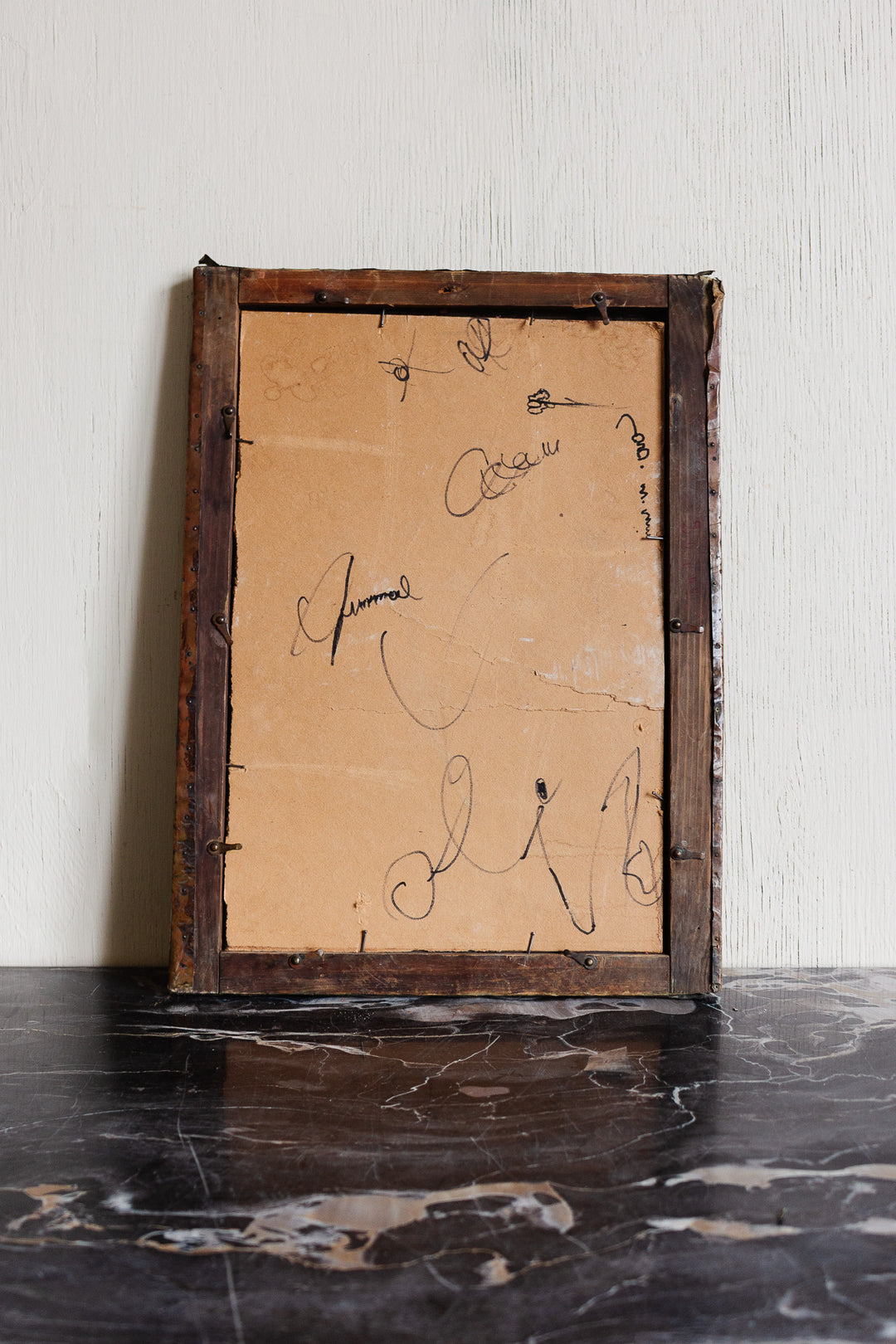 antique french metalwork repousse mirror