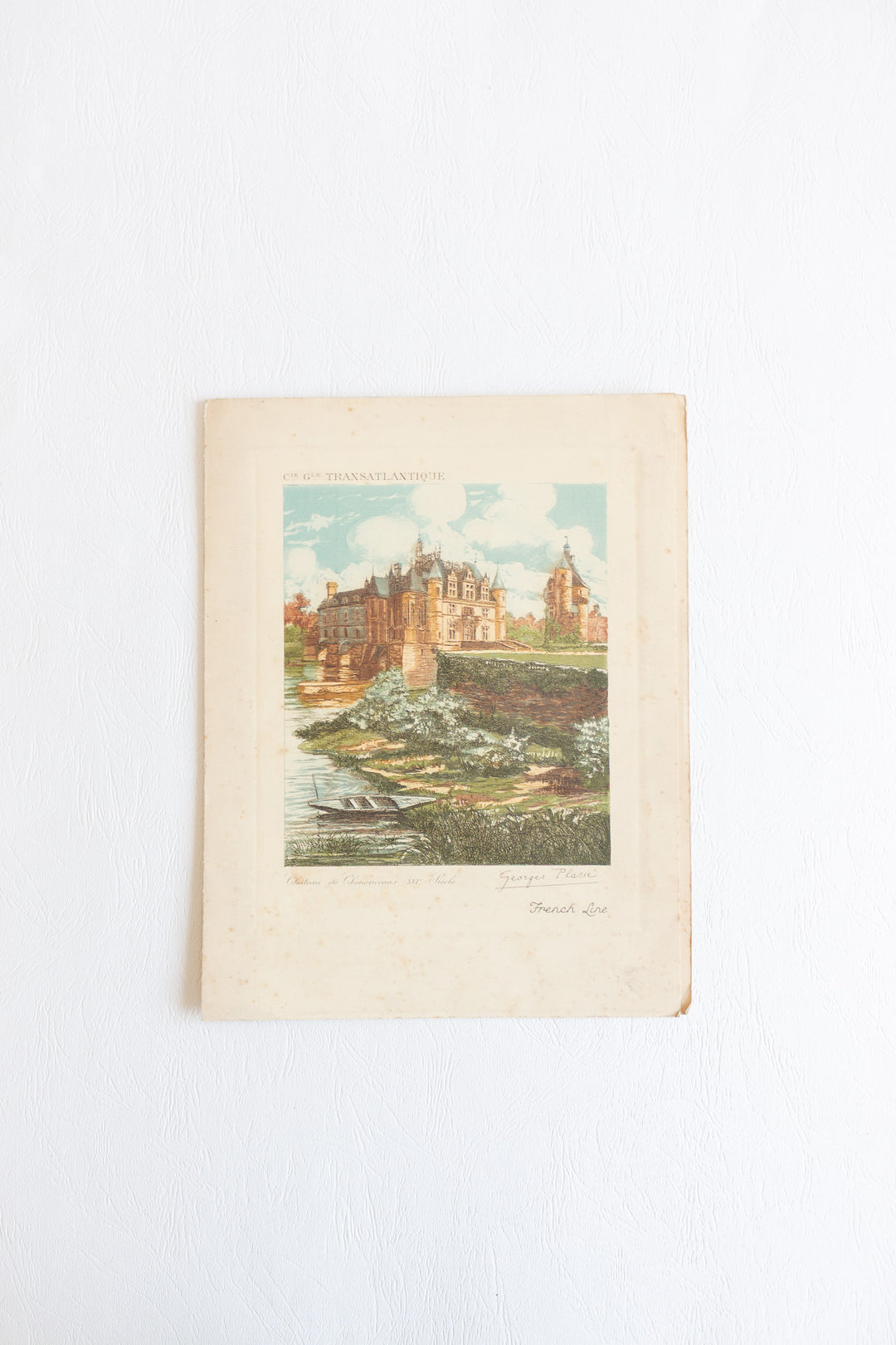 1930s french line menus, set of 4