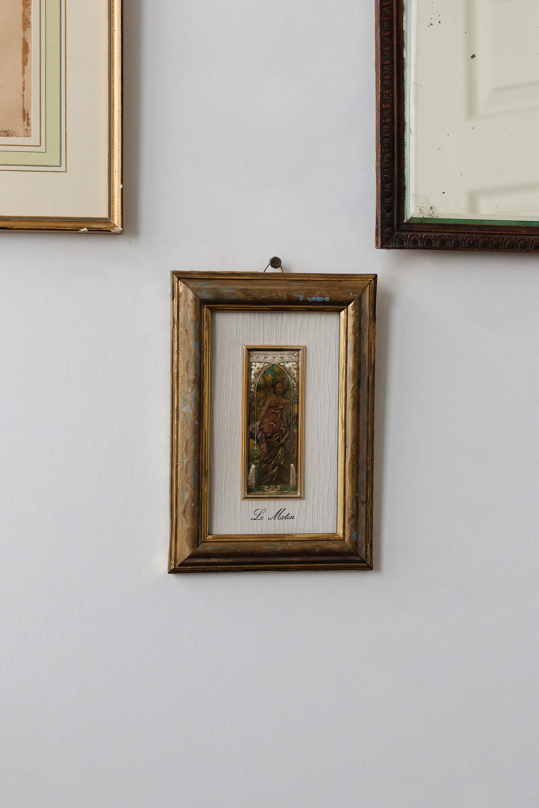 "le matin" vintage italian artistic creation on precious metal