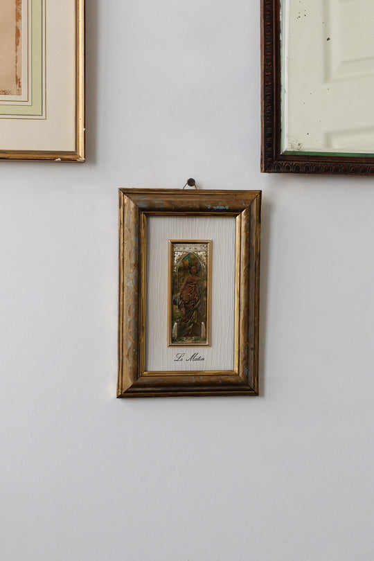 "le matin" vintage italian artistic creation on precious metal