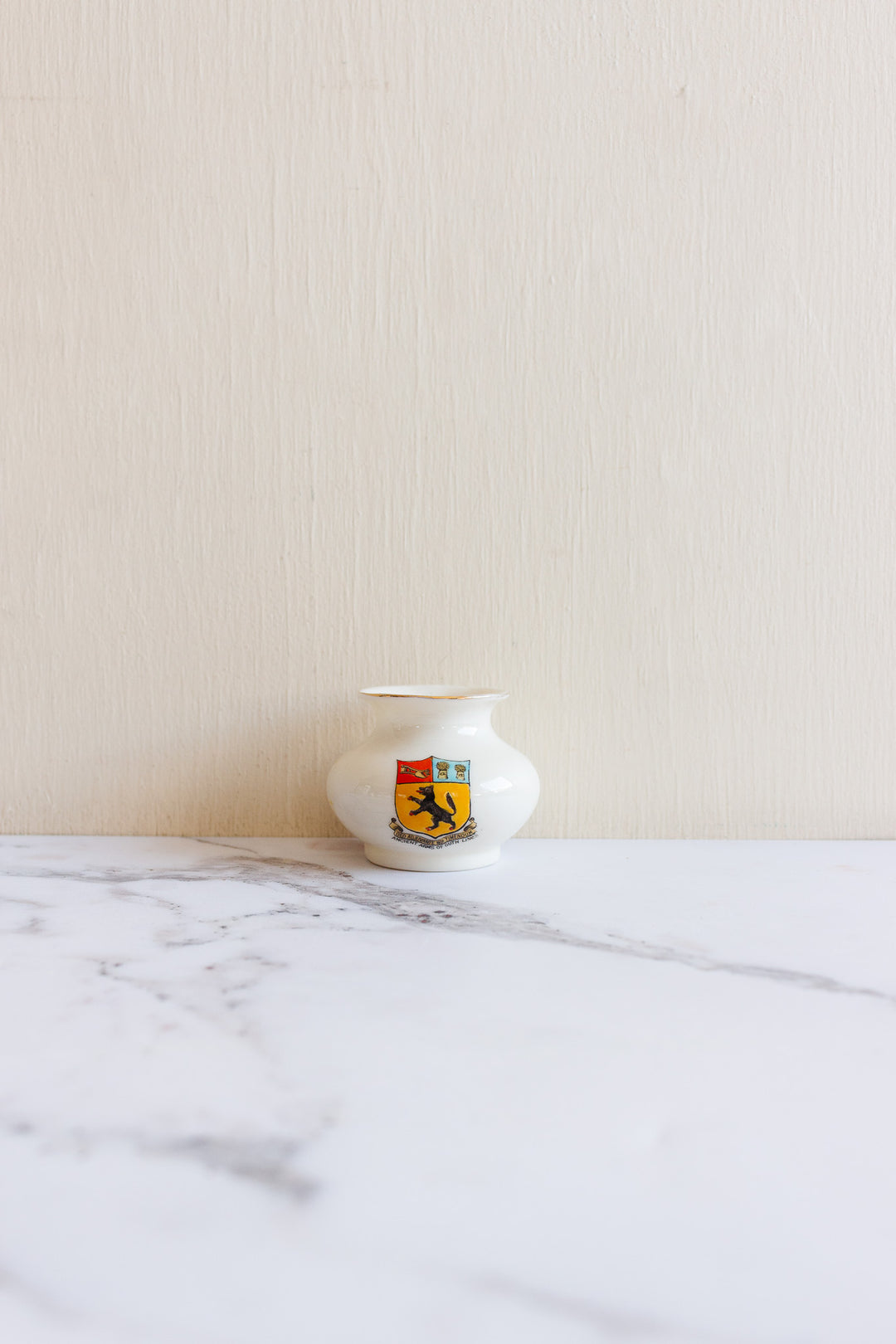vintage European miniature souvenir porcelain vessels