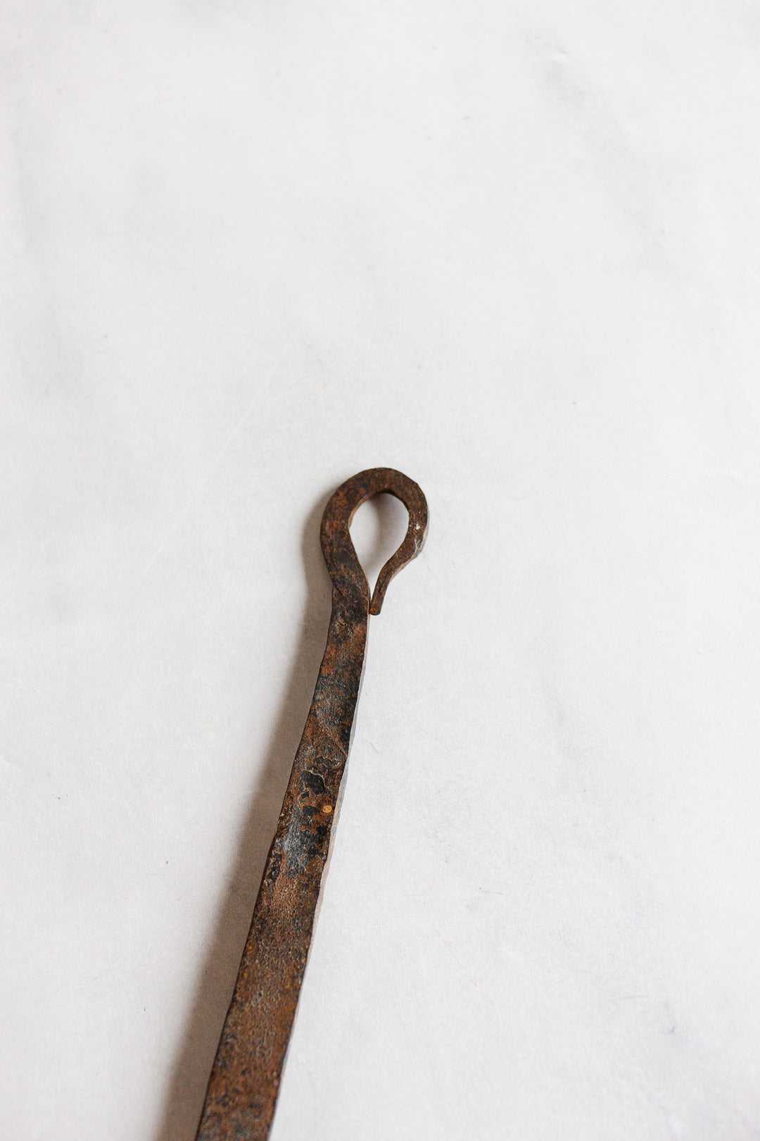 antique french hand forged copper utensils, set of 3