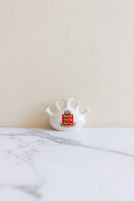 vintage European miniature souvenir porcelain vessels