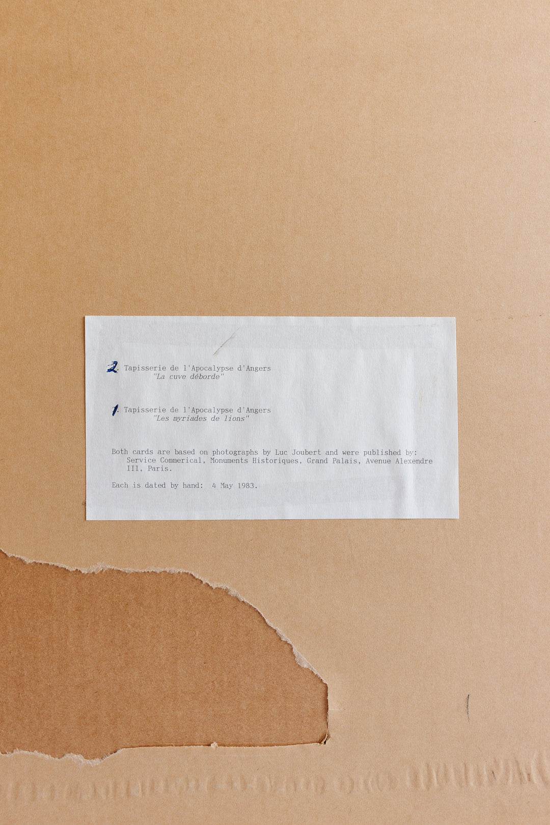 tapisserie de l'apocalypse d'Angers