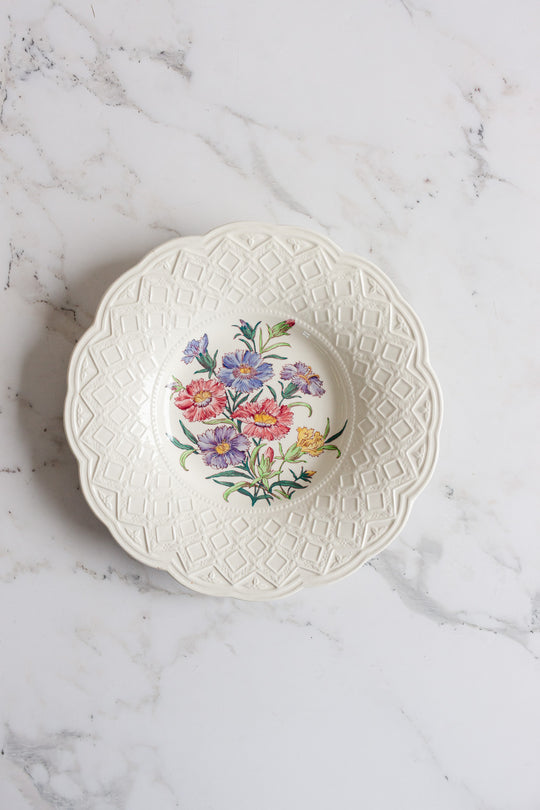vintage wedgwood barlaston "dianthus" soup bowls, set of 8