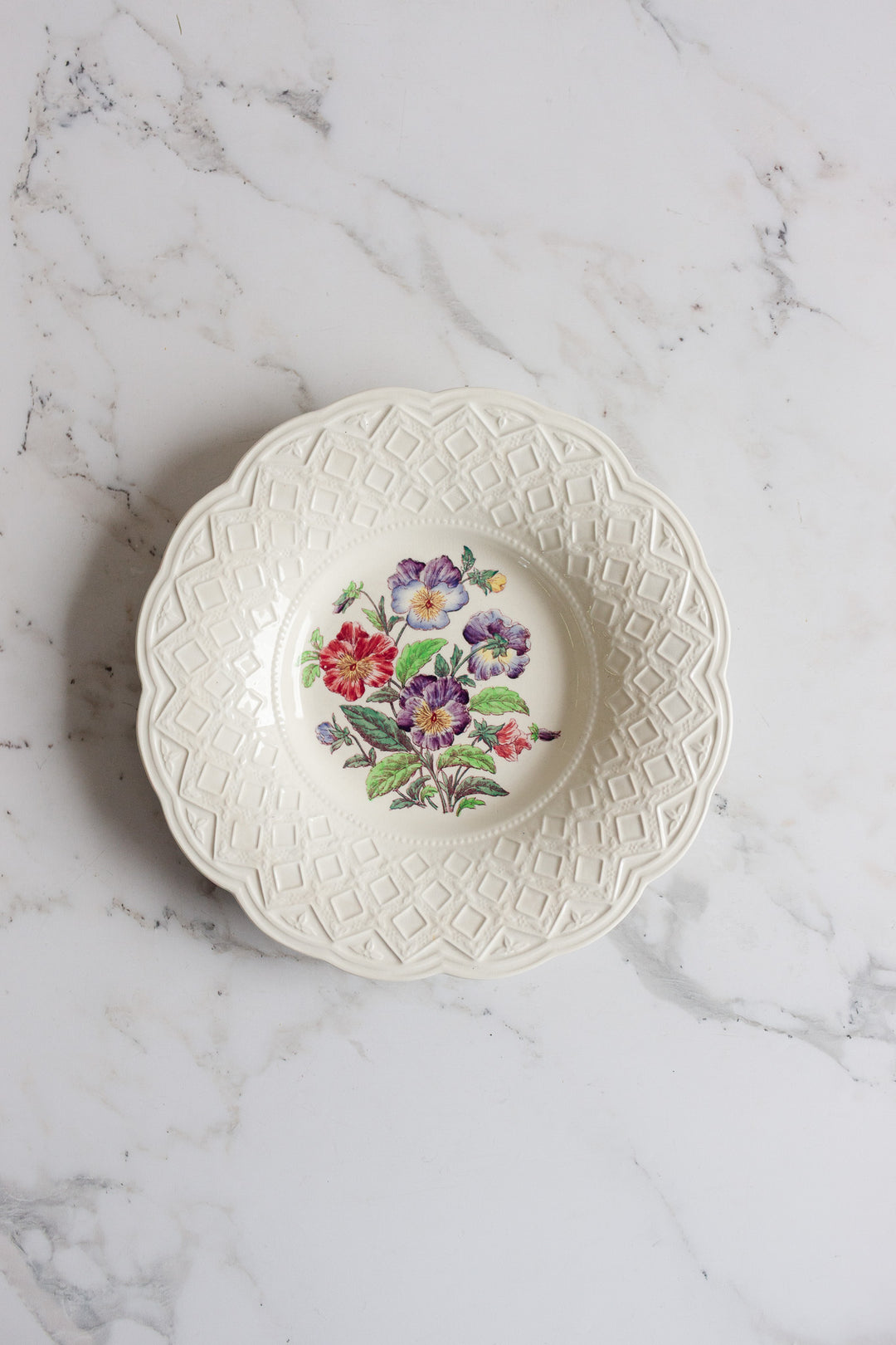 vintage wedgwood barlaston "dianthus" soup bowls, set of 8