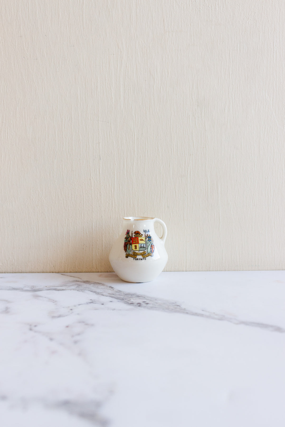 vintage European miniature souvenir porcelain vessels