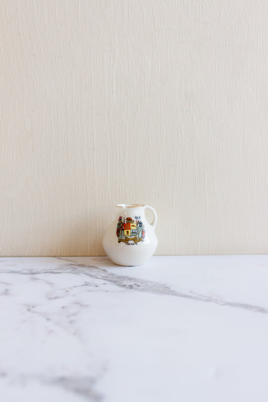 vintage European miniature souvenir porcelain vessels