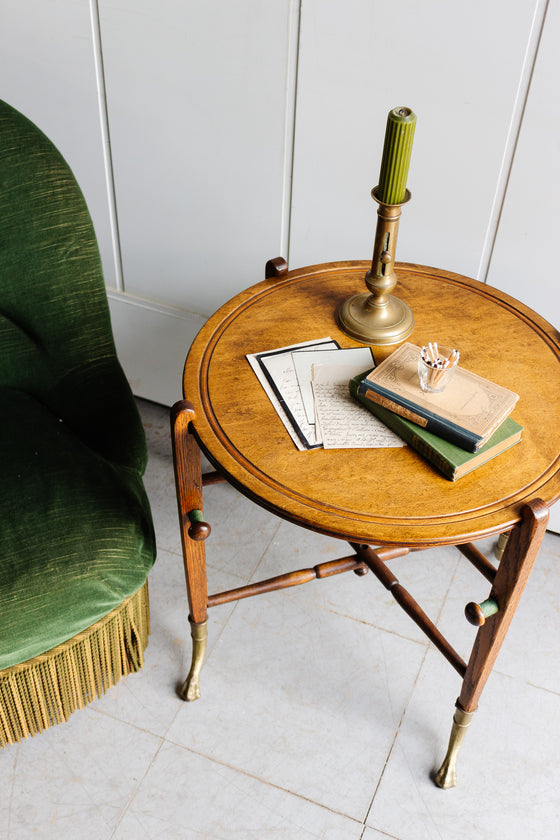 antique french reversible card table