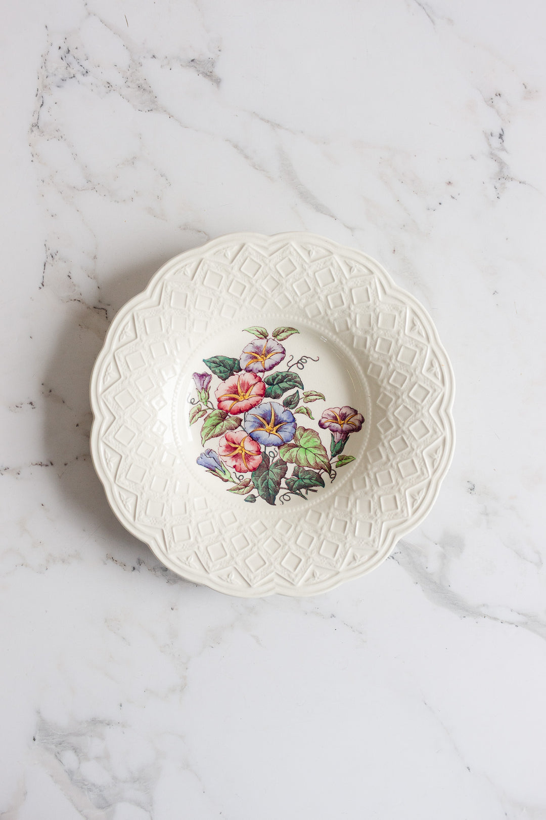vintage wedgwood barlaston "dianthus" soup bowls, set of 8