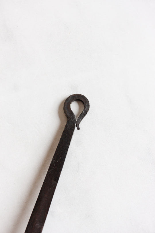 antique French hand forged copper utensils, set of 2