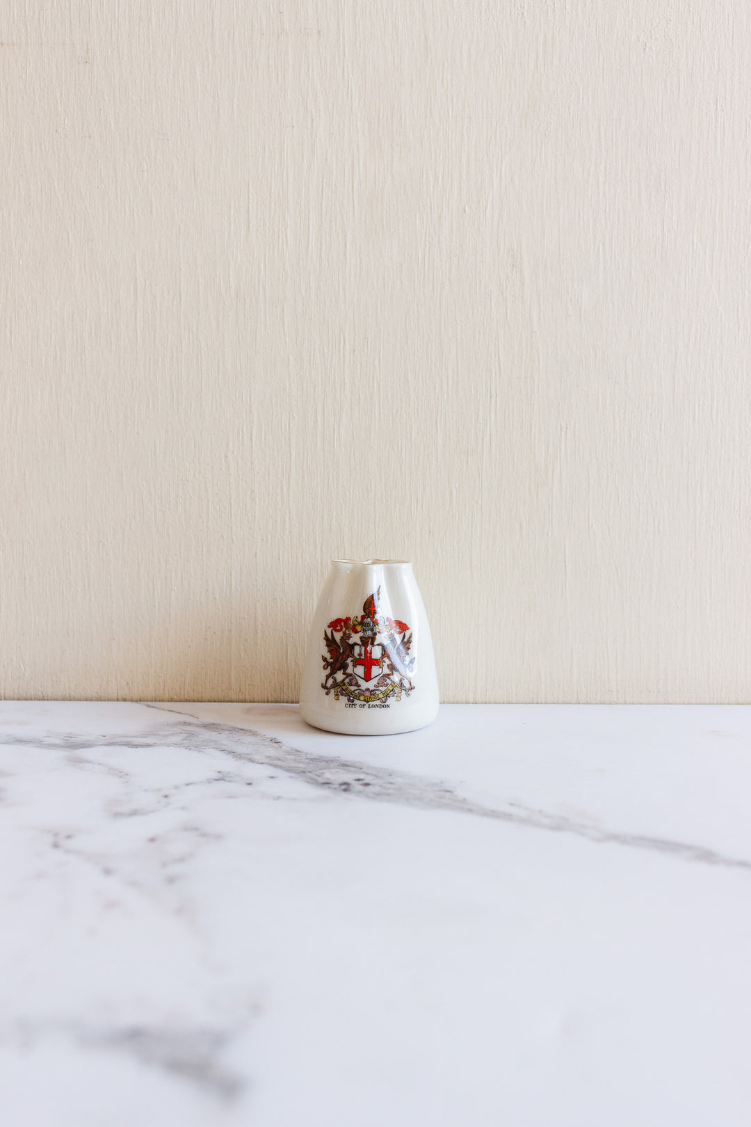 vintage European miniature souvenir porcelain vessels
