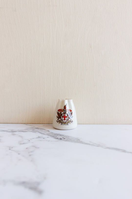 vintage European miniature souvenir porcelain vessels